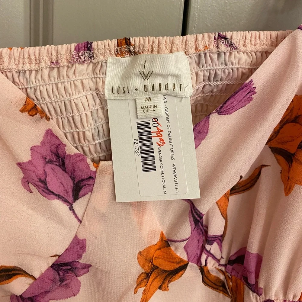 NWT LOST + WANDER GARDEN OF DELIGHT MINI DRESS